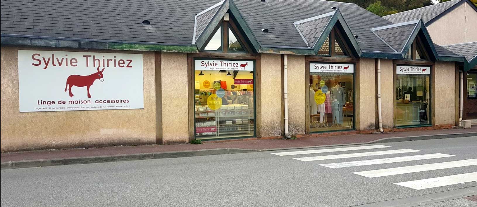 Le magasin Sylvie Thiriez à Saint-Pierre du Vauvray