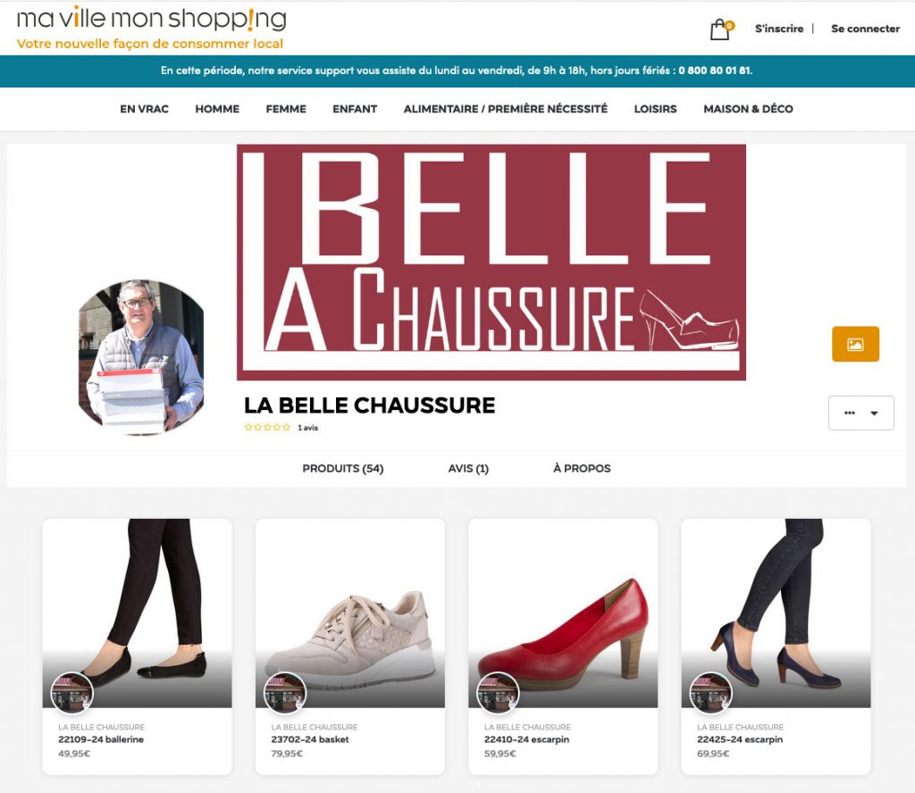 Nouveau site internet pour La Belle Chaussure : Ma ville, mon shopping