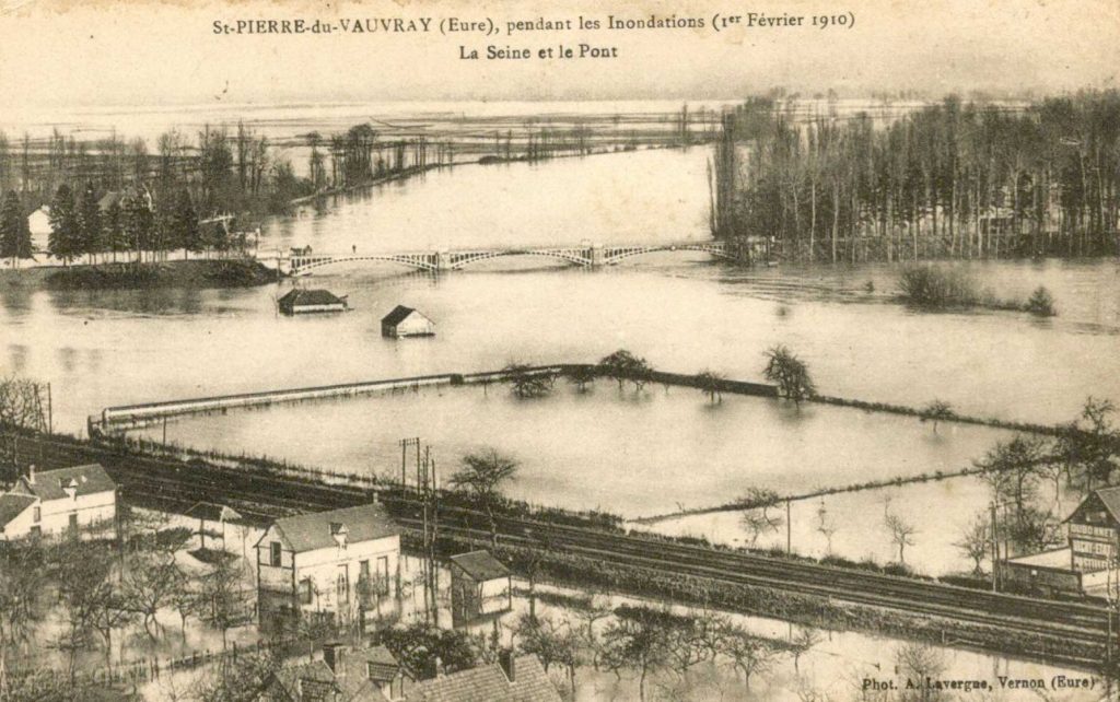 crue 1910 à Saint-Pierre du Vauvray